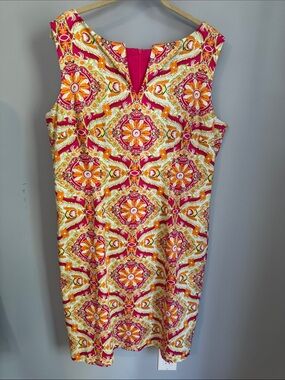 Chetta B Hot Pink Shift Dress